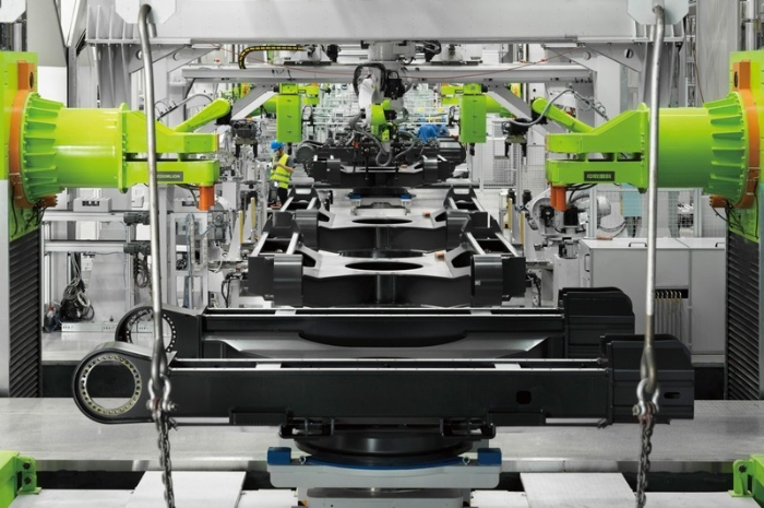Línea de fabricación de excavadoras en Zoomlion Smart Industrial City